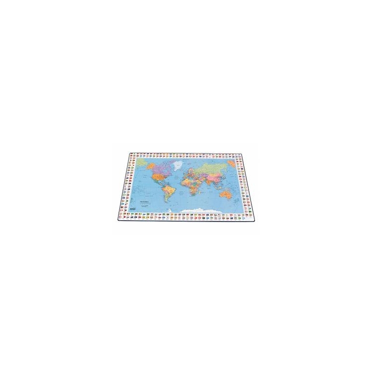 Patiesalas rašymui BANTEX, su pasaulio žemėlapiu, 44 x 63 cm