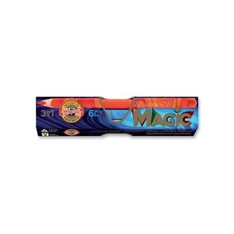 Pieštukų su įvairiaspalve šerdele rinkinys MAGIC 3408 Koh-I-Noor, 6 spalvų