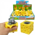 Antistresinis žaislas “Pelė iš sūrio”, 5cm