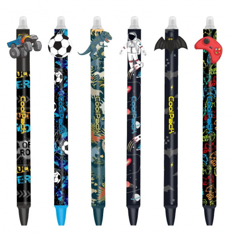 Automatinis trinamasis rašiklis COLORINO Boys Design 0,5mm, mėlynos spalvos