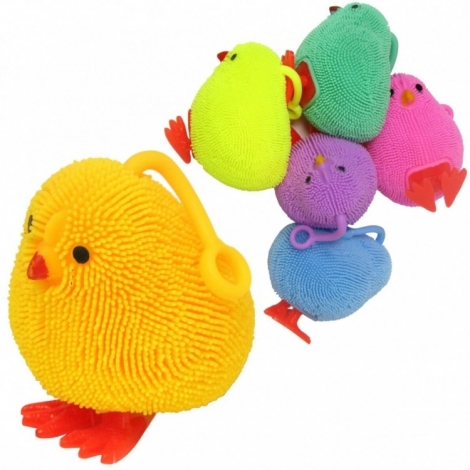Antistresinis žaislas “Viščiukas “, 9 cm, šviečiantis, įvairių spalvų