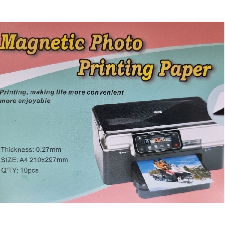 Magnetinis fotopopierius A4, matinis, 10 lapų