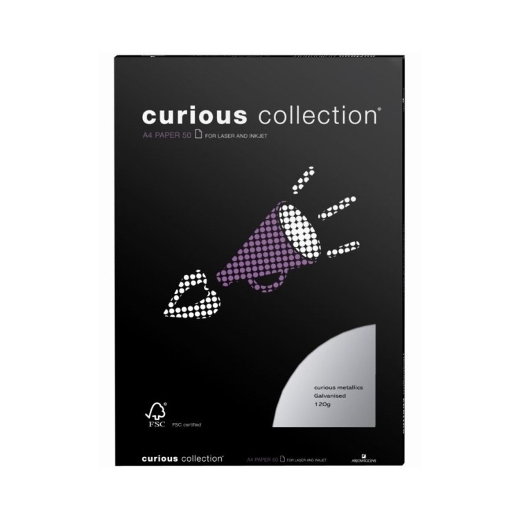 Curious Metalics Red Lacquer A4 120 g 50 lapų