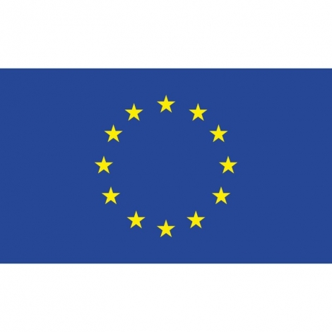 Europos sąjungos vėliava su kišene ir raišteliais 1x1,7m  