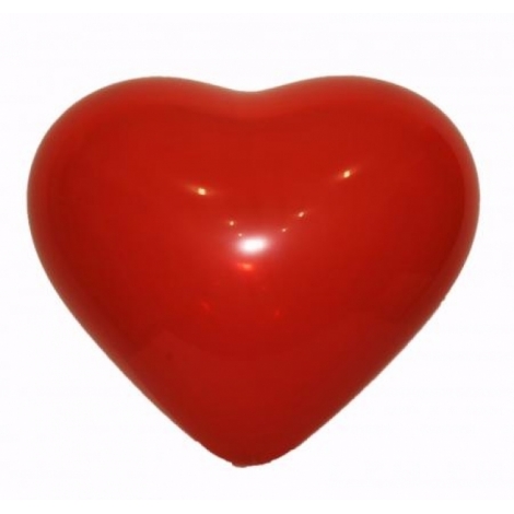 Balionas "Širdelė", 27 cm 1 vnt, raudonos spalvos