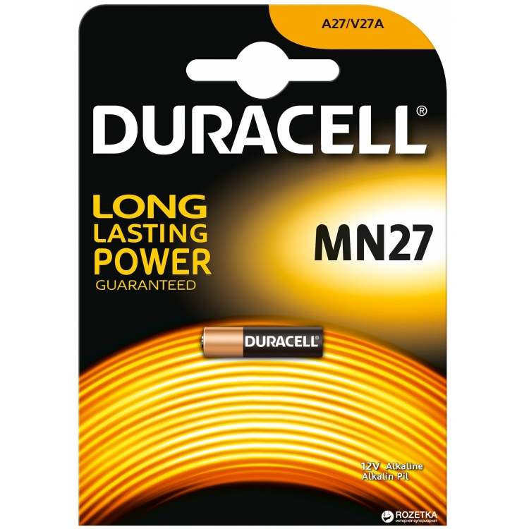 Baterija DURACELL MN27,12V, 1 vnt.