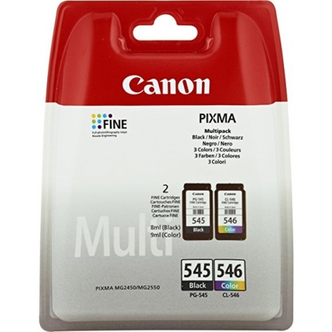 CANON kasetė/rašalo/juoda/spalvota PG-545/CL-546 Multipack (8287B005)
