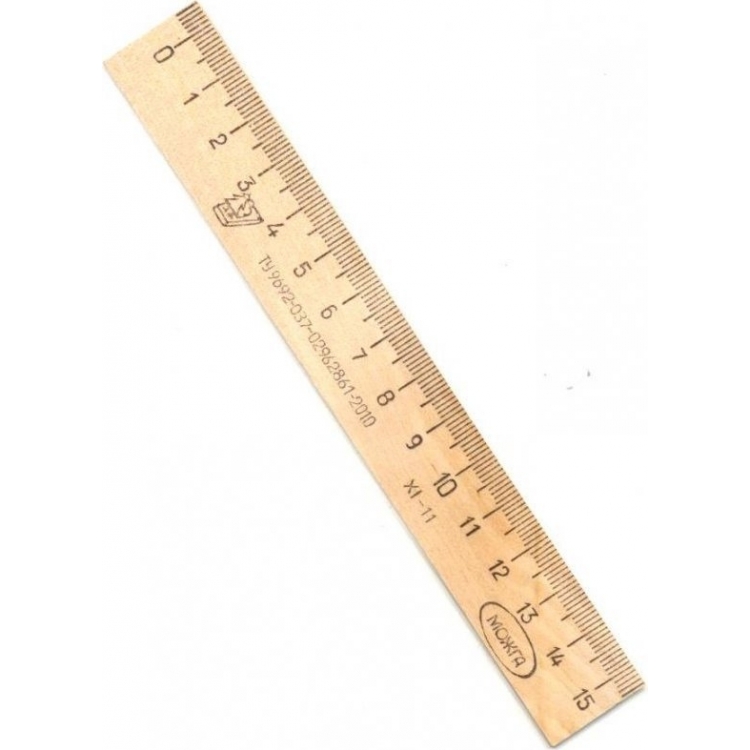 Liniuotė medinė 15 cm