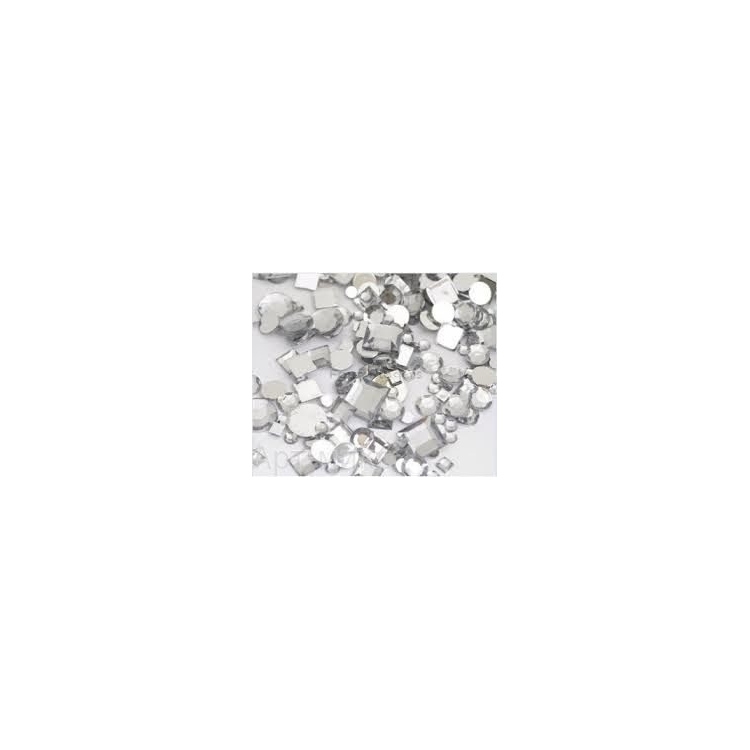 Dekoratyviniai kristalai įvairių dydžių ir formų 550 vnt. FOLIA
