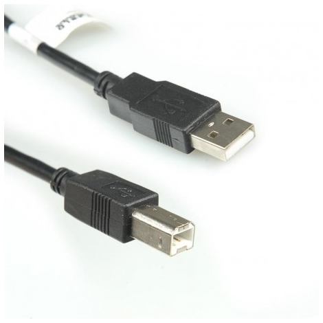 4World Kabelis 5m USB 2.0 , tipas A-B M/M, juodas  