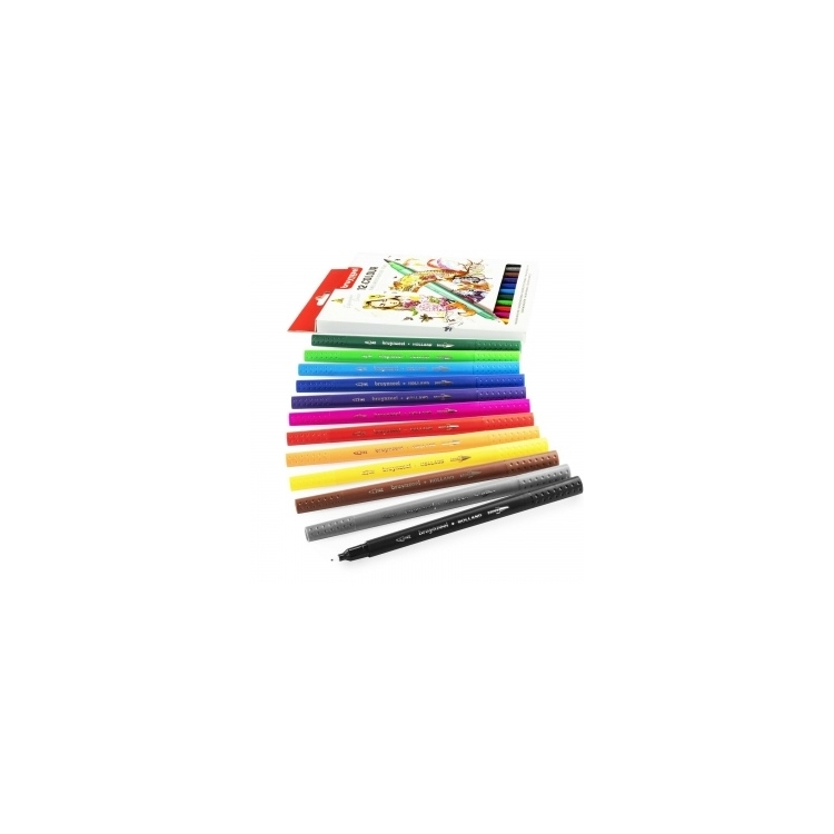 Dvipusių markerių rinkinys Expression Bruynzeel, 24 spalvų